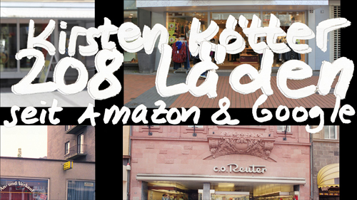 208 shops since Amazon and Google / 
  208 Läden seit Amazon und Google, 
  1998 / 2018, video still (Kirsten Kötter)