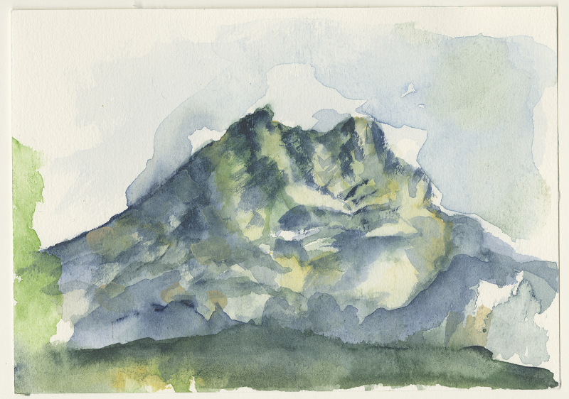 2013-10-03_bei-berg-lahavane_bret, sketch, 12 × 17 cm (Kirsten Kötter)