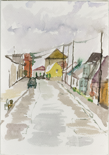 2015-07-14_52-570194_14-807905_strasse_skizze, 
  sketch, 24 × 17 cm (Kirsten Kötter)