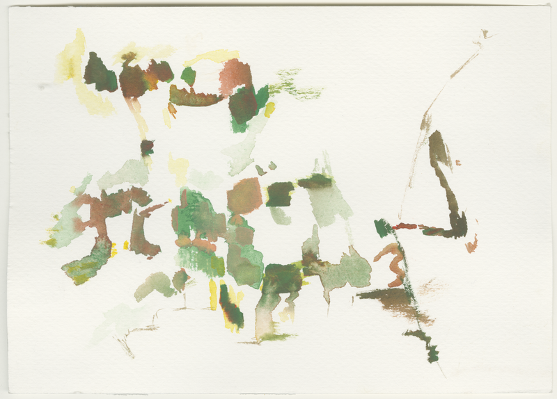 2015_50-13633_8-15542_vhs-gruen-braun-frei, watercolour, 17 × 24 cm (Kirsten Kötter)