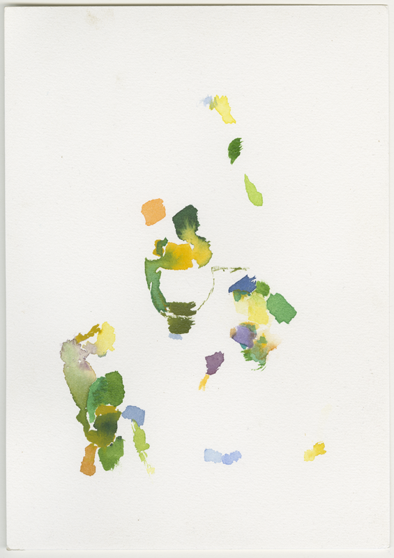 2020-04-20_raps-sonne-fischteich_17_24, watercolour, 24 × 17 cm (Kirsten Kötter)