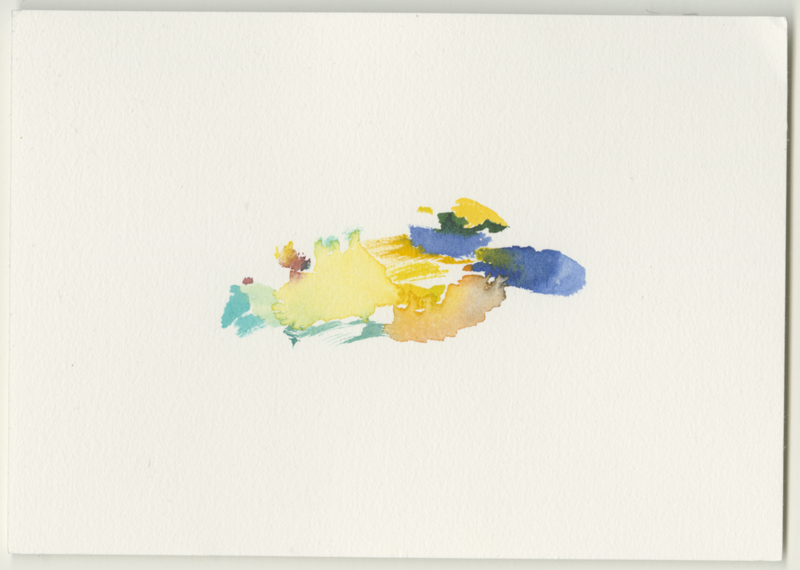 2021-10-28_fischteich-1_12-17, watercolour, 12 × 17 cm (Kirsten Kötter)