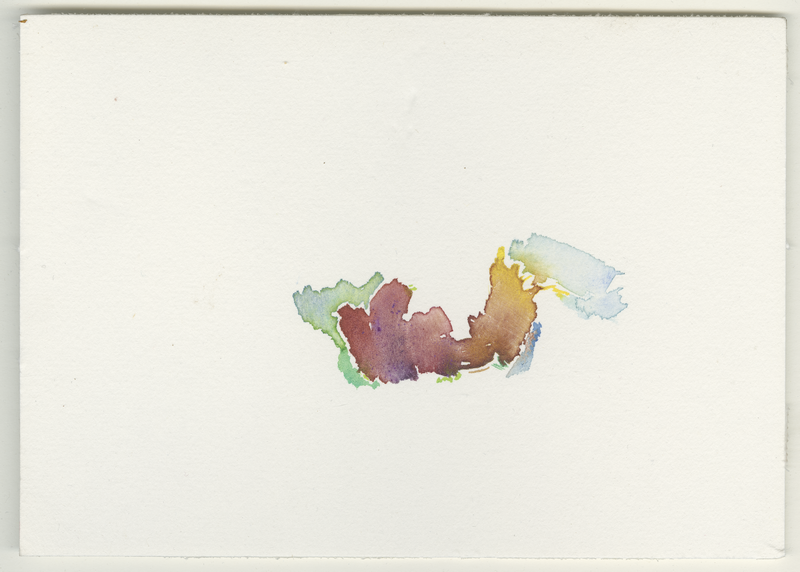 2022-09-29_fischteich-2, watercolour, 12 × 17 cm (Kirsten Kötter)