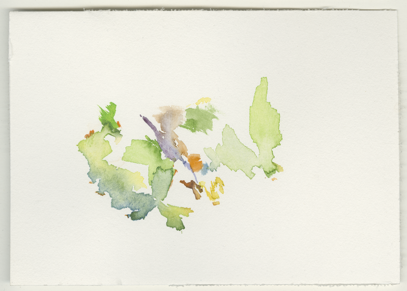 2022-09-29_fischteich, watercolour, 12 × 17 cm (Kirsten Kötter)