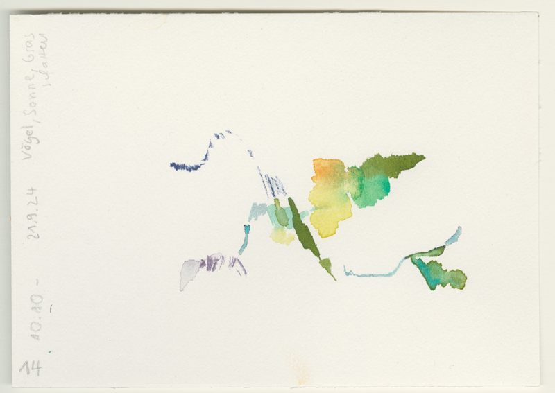 2024-09-21_malathon_14, watercolour, 12 × 17 cm (Kirsten Kötter)