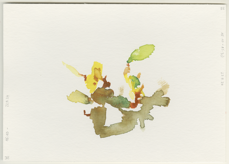 2024-09-22_malathon_38, watercolour, 17 × 24 cm (Kirsten Kötter)