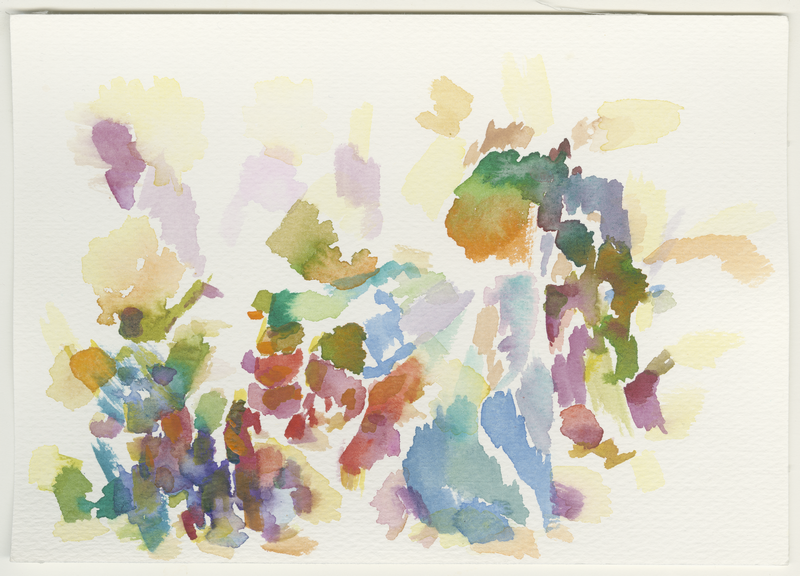 abstrakt2, ca. 2015, watercolour, 17 × 24 cm (Kirsten Kötter)